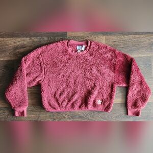Adidas Essentials+ Fluffy Teddy Sweater Women's Size Small